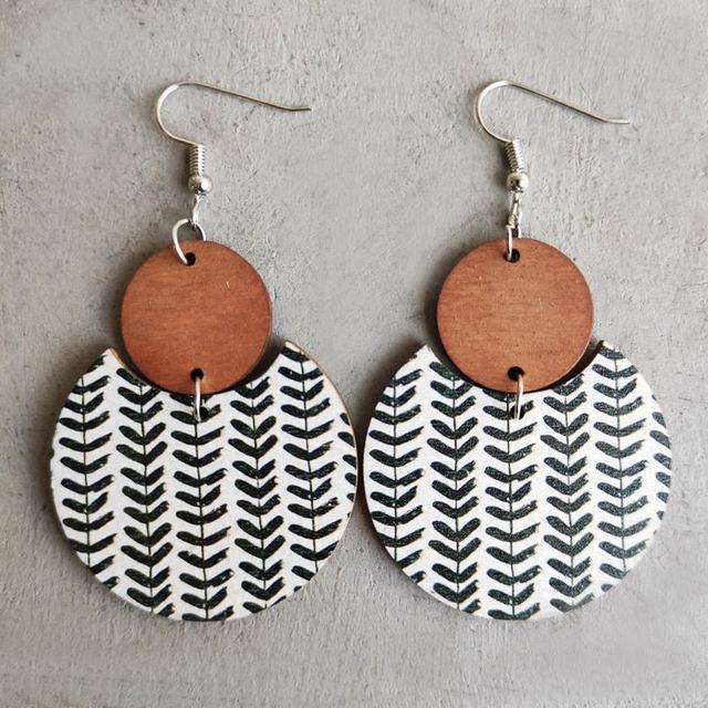 Wooden circles deals for earrings