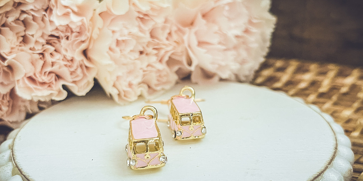 Adorable Vintage Van Earrings