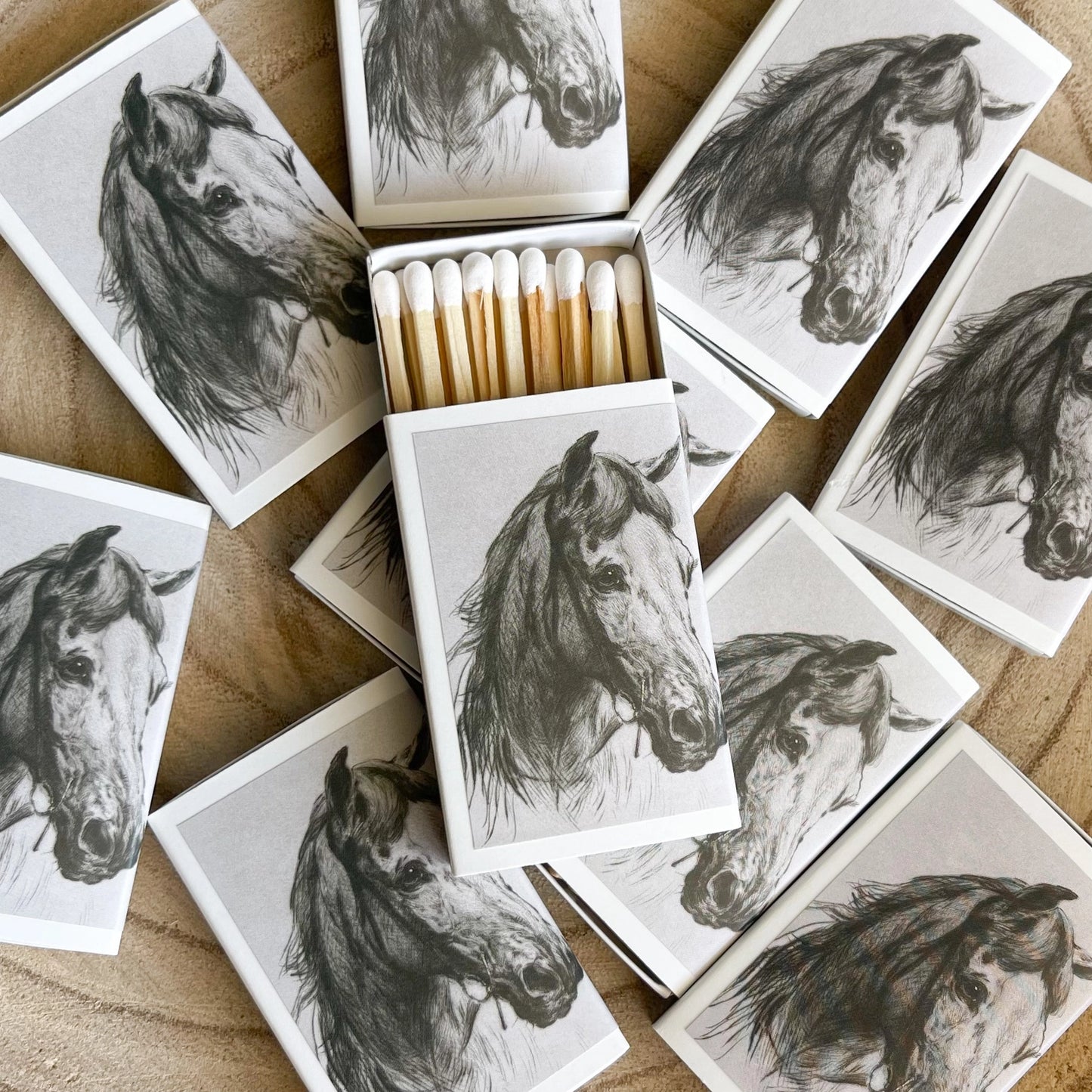 Horse Portrait Match Set // Vintage Landscape