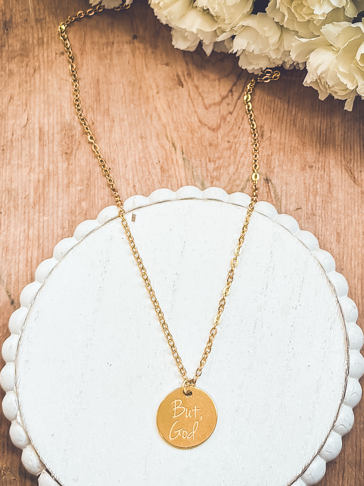 Beautiful But God Necklace - Gold or Silver