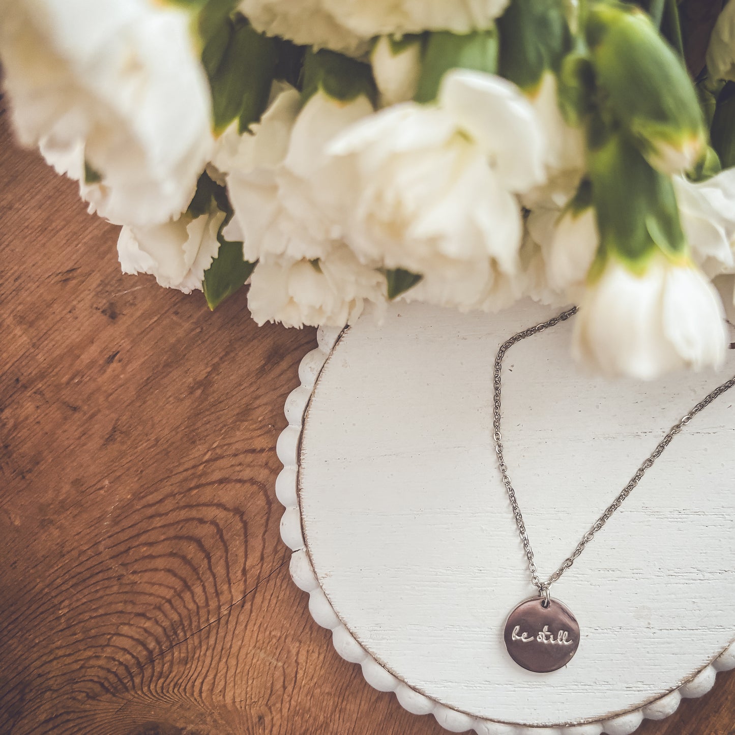 Beautiful Be Still Necklace in Gold or Silver