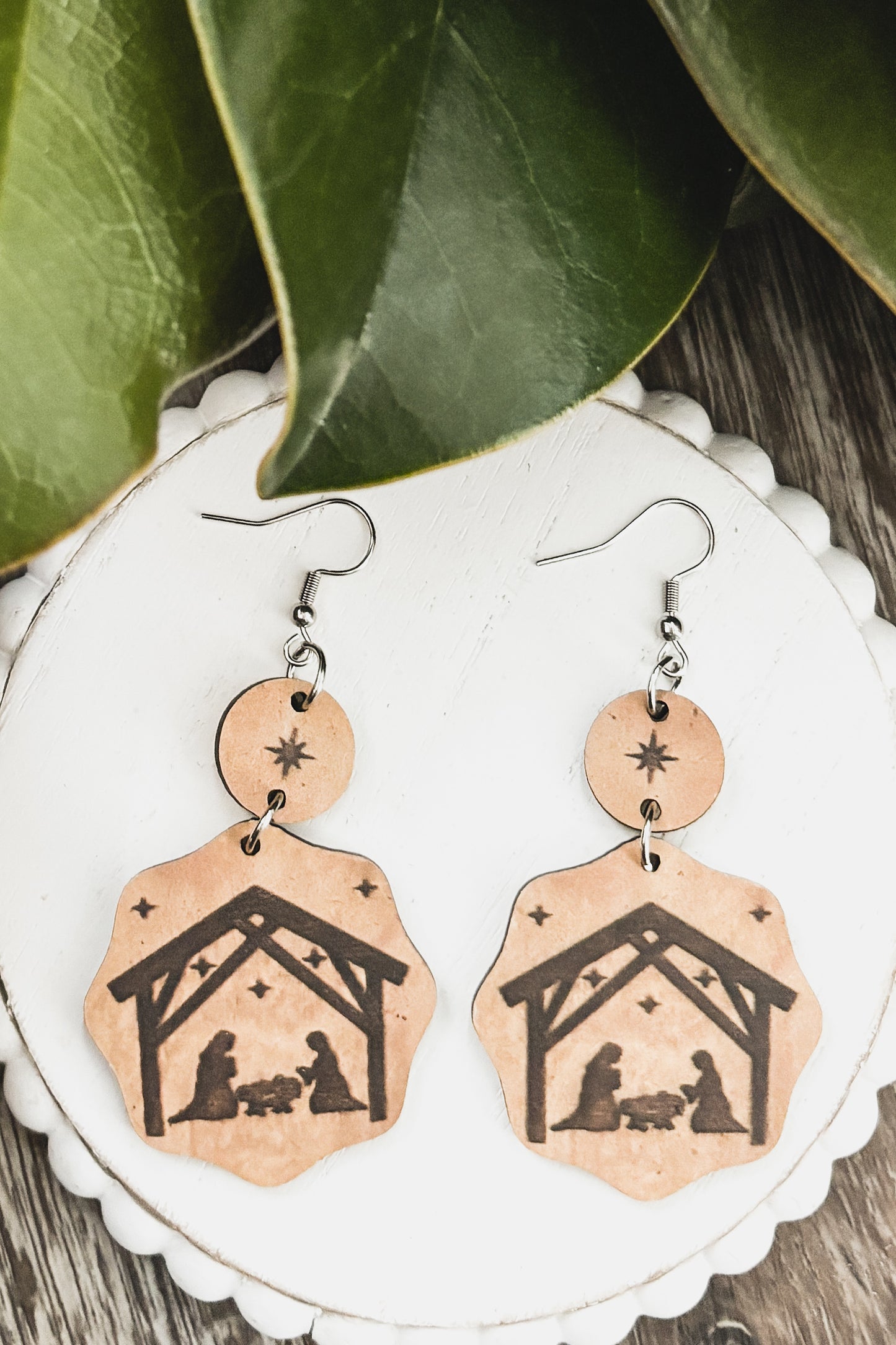 Beautiful Christmas Nativity Earrings