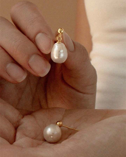 Beautiful Pearl Drop Earrings