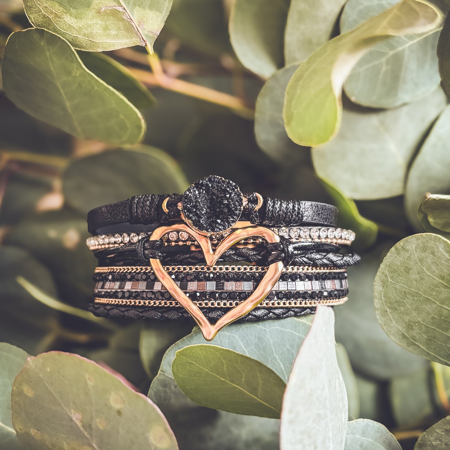 Beautiful Heart Leather Bracelet