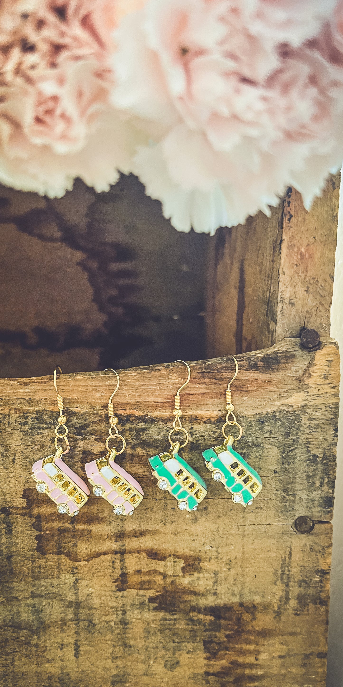 Adorable Vintage Van Earrings