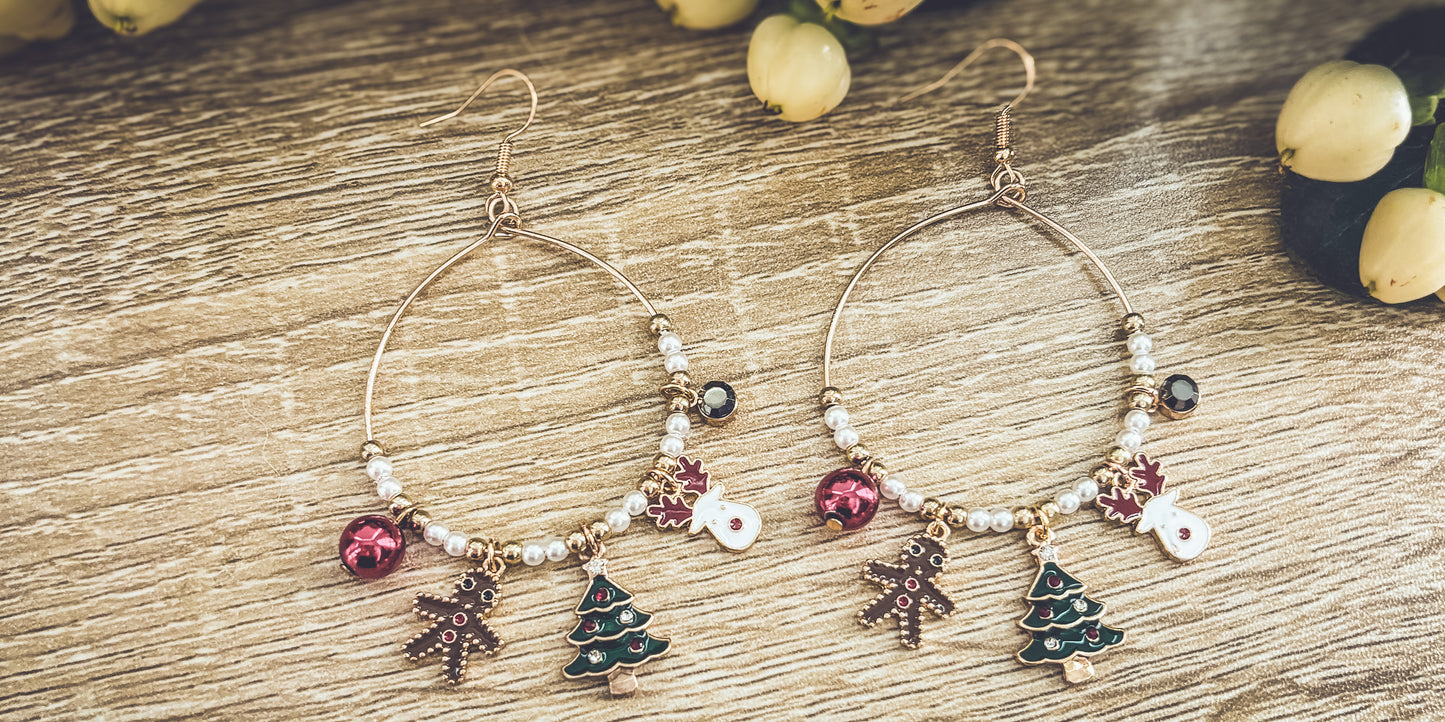 Adorable Christmas Drop Earrings