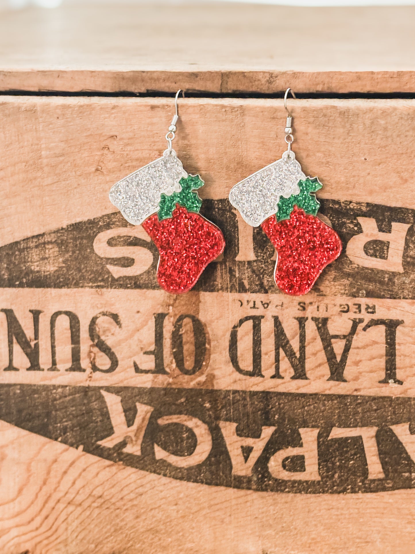 Adorable Christmas Stocking Earrings