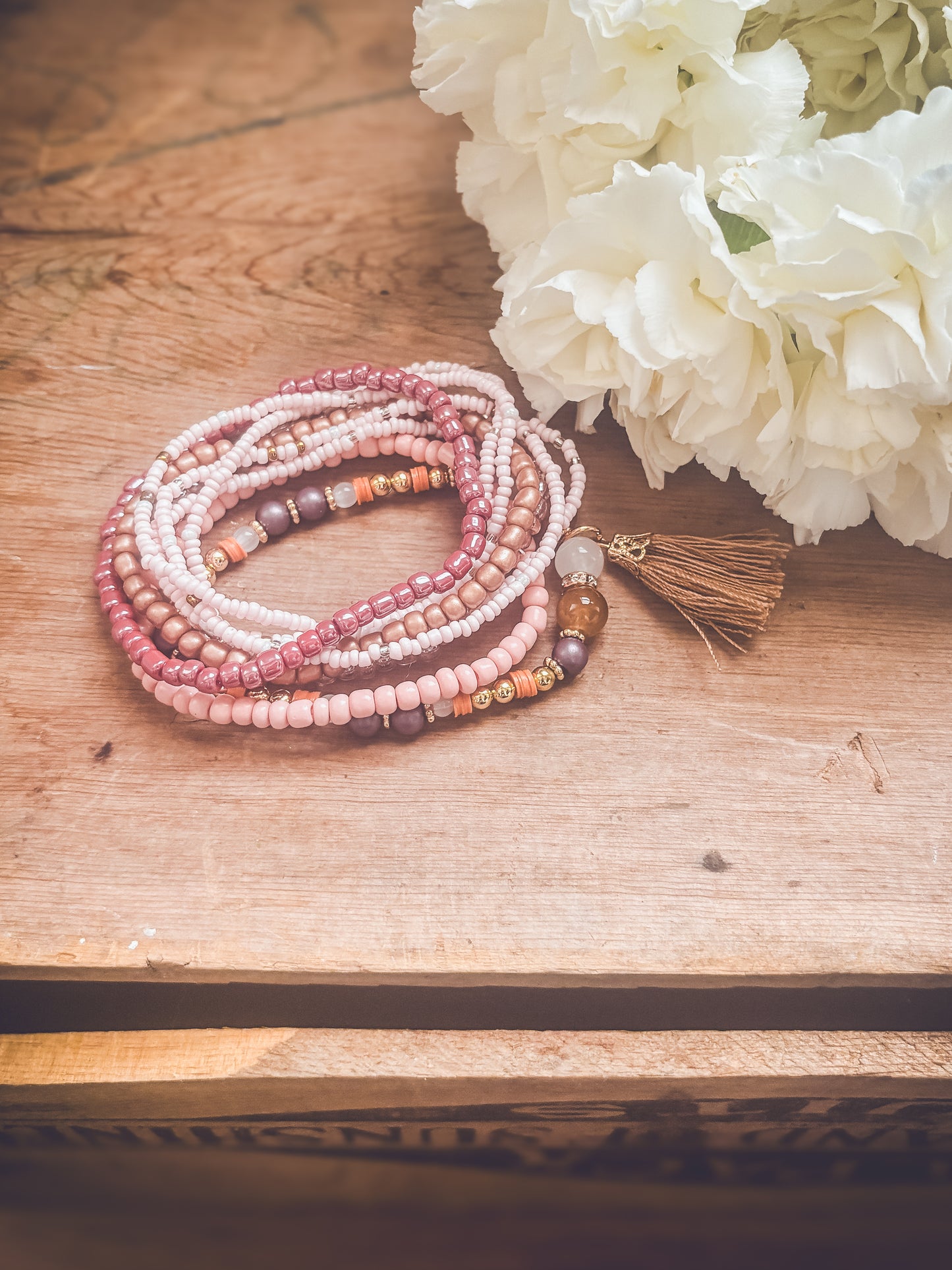 Beautiful Pink Bracelet Set