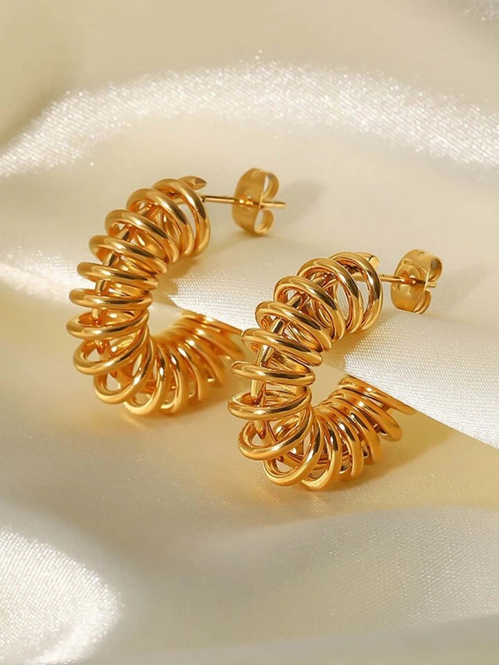 Beautiful Gold Statement Earrings