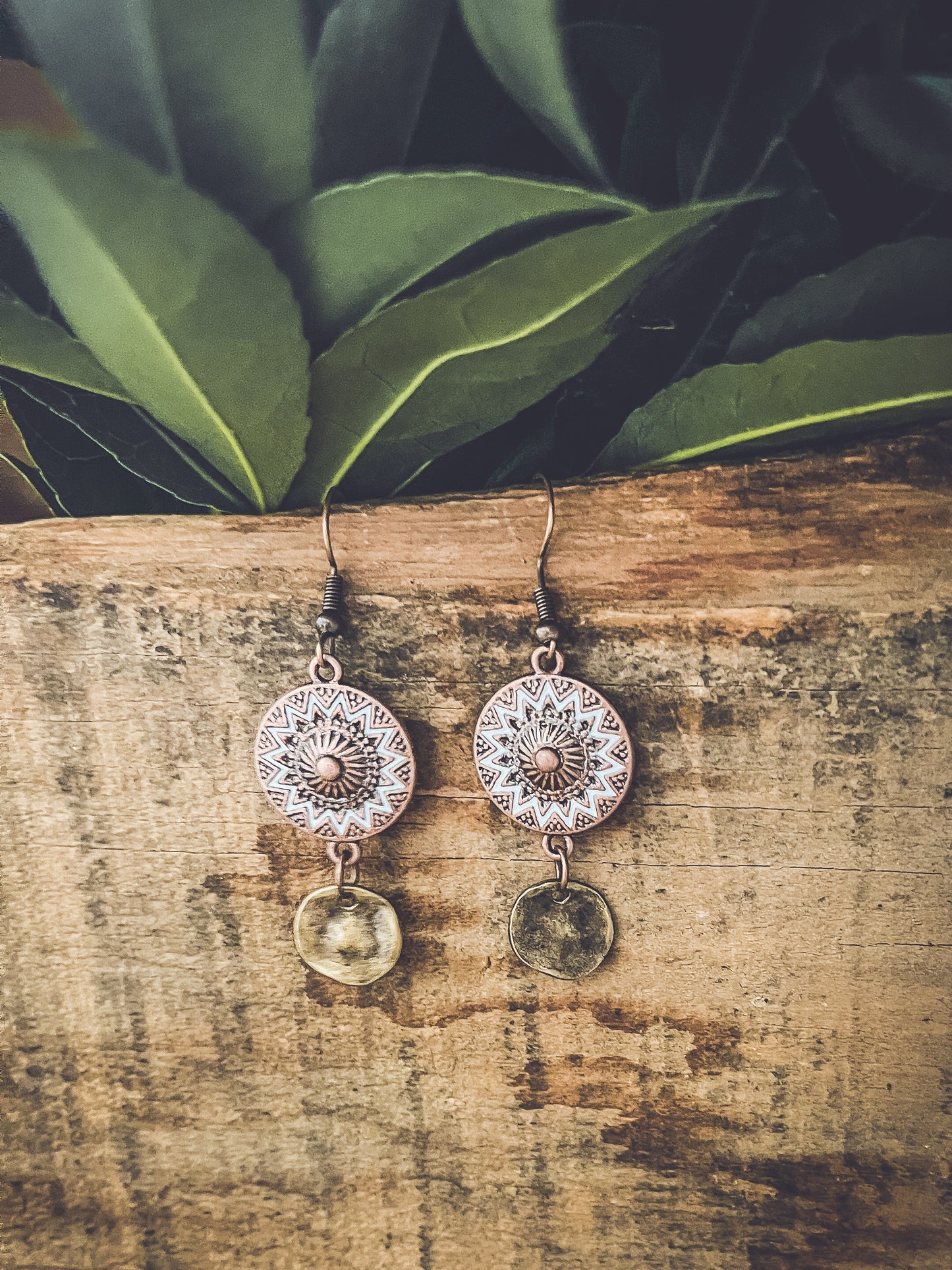 Boho Round Drop Earrings