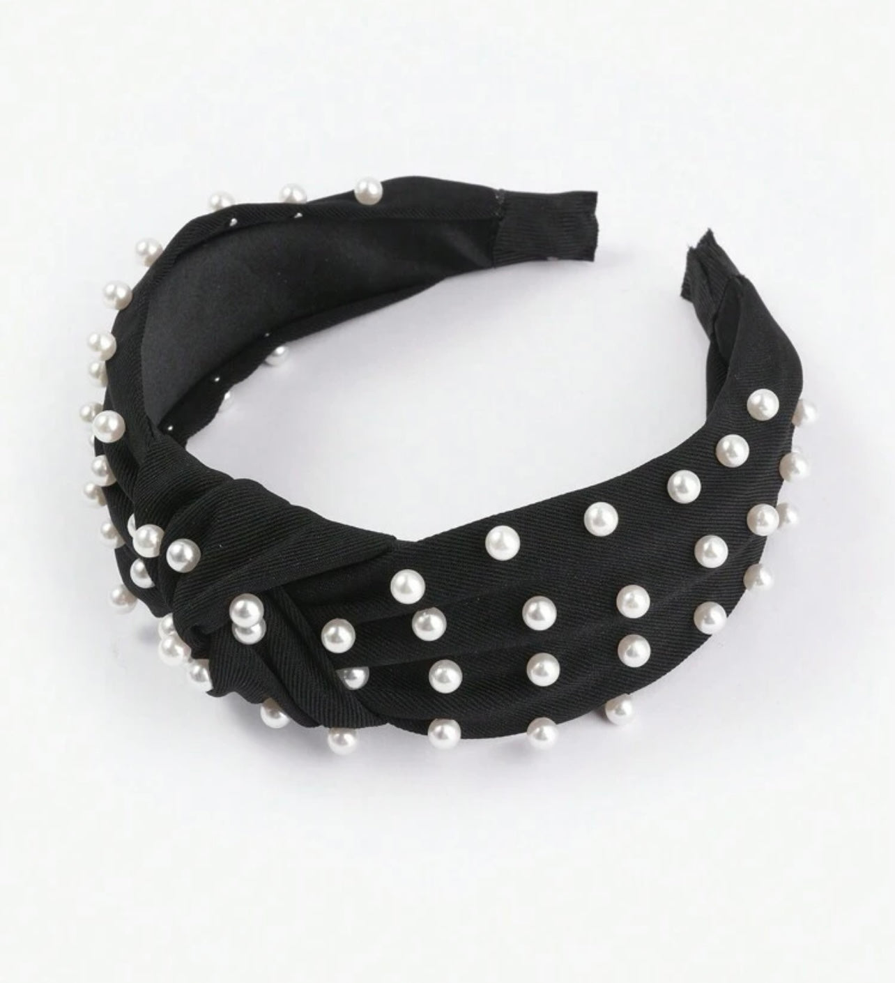 Beautiful Black and Pearl Headband
