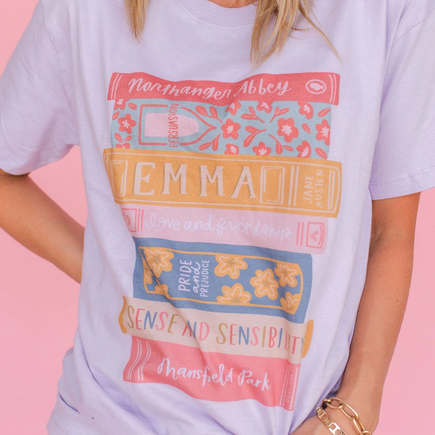 Book Stack - Pippi Tee - Lilac T-Shirt