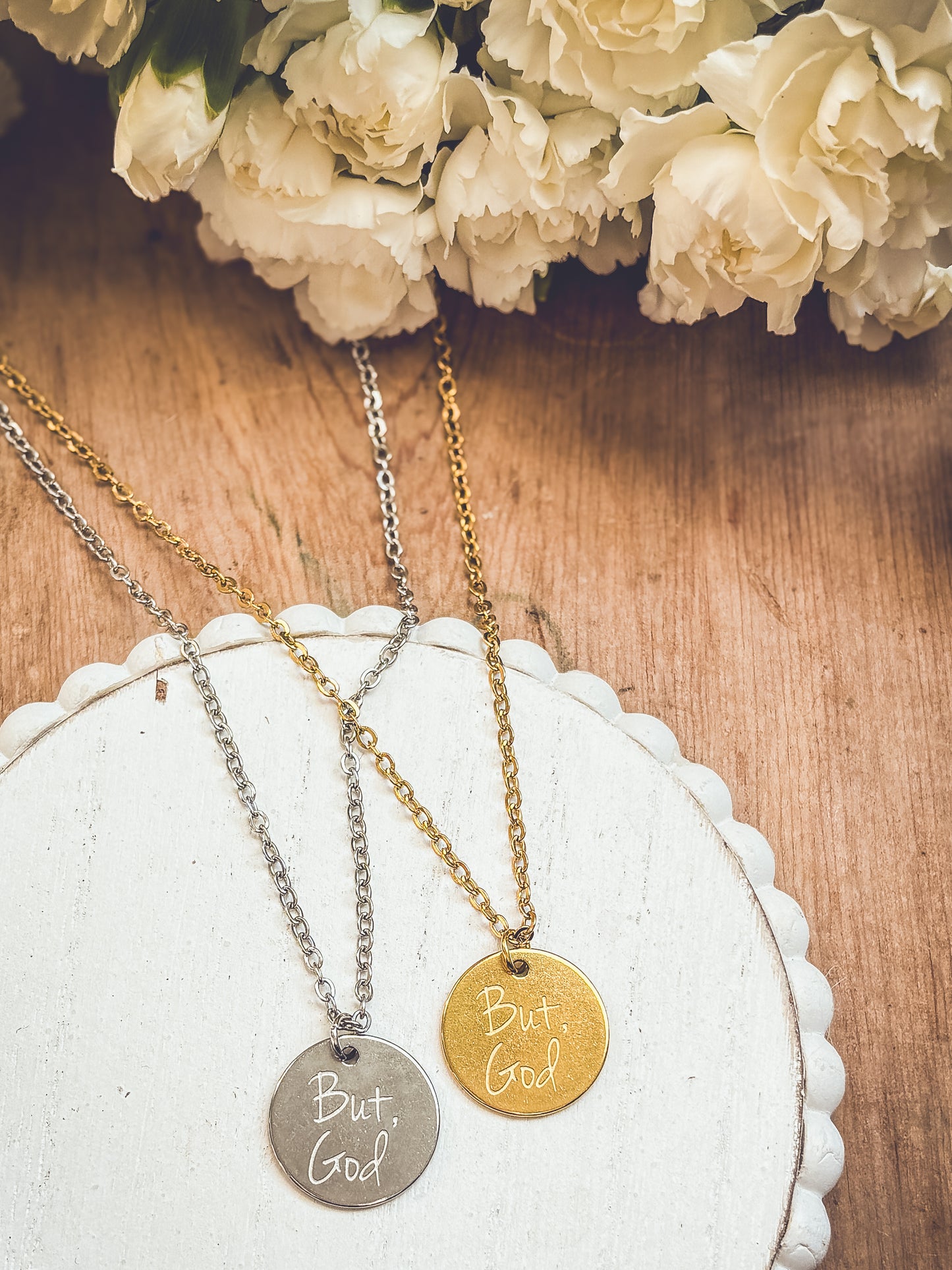 Beautiful But God Necklace - Gold or Silver