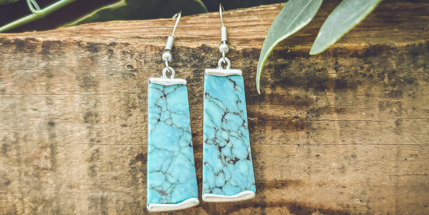 Beautiful Silver and Turquoise Earrings