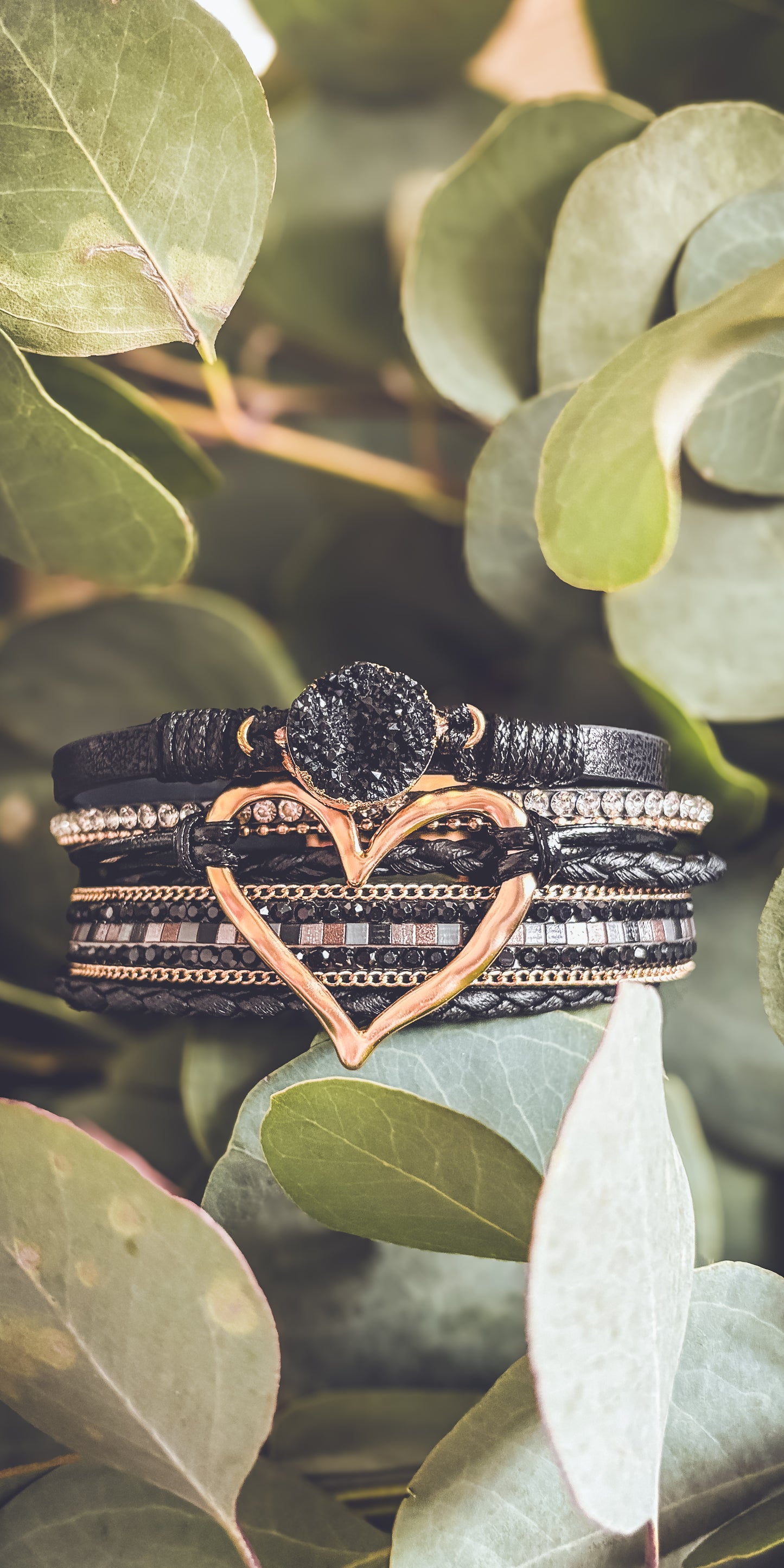 Beautiful Heart Leather Bracelet