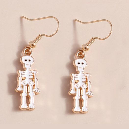 Cute Dancing Skeleton Earrings