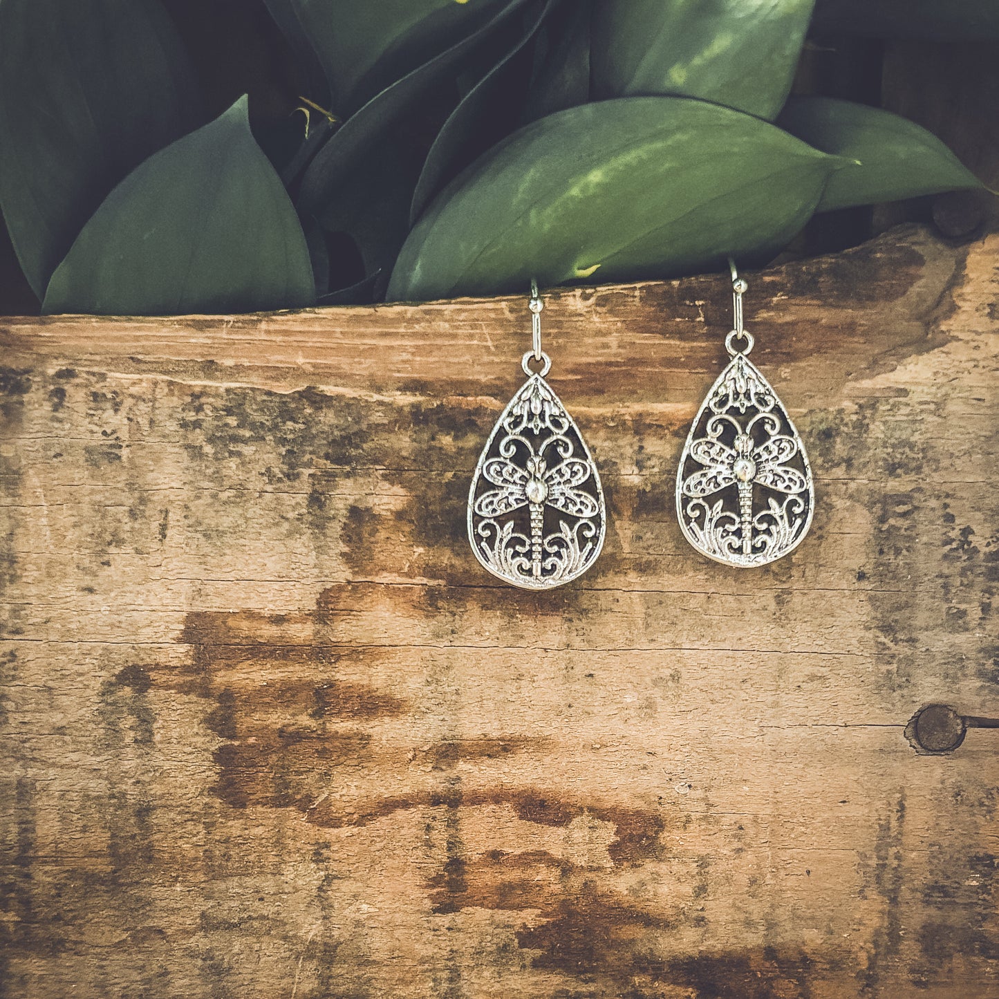 Beautiful Ornate Dragonfly Earrings