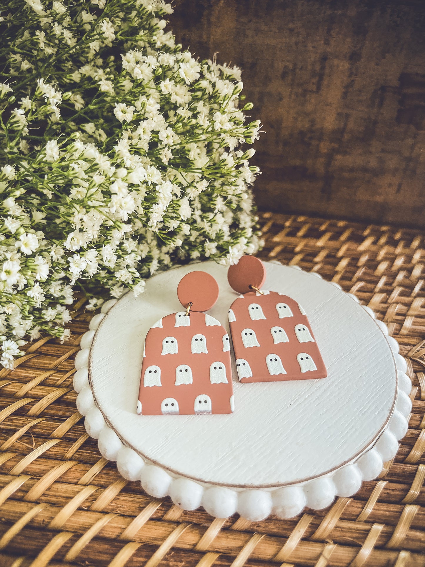 Adorable Ghost Halloween Earrings