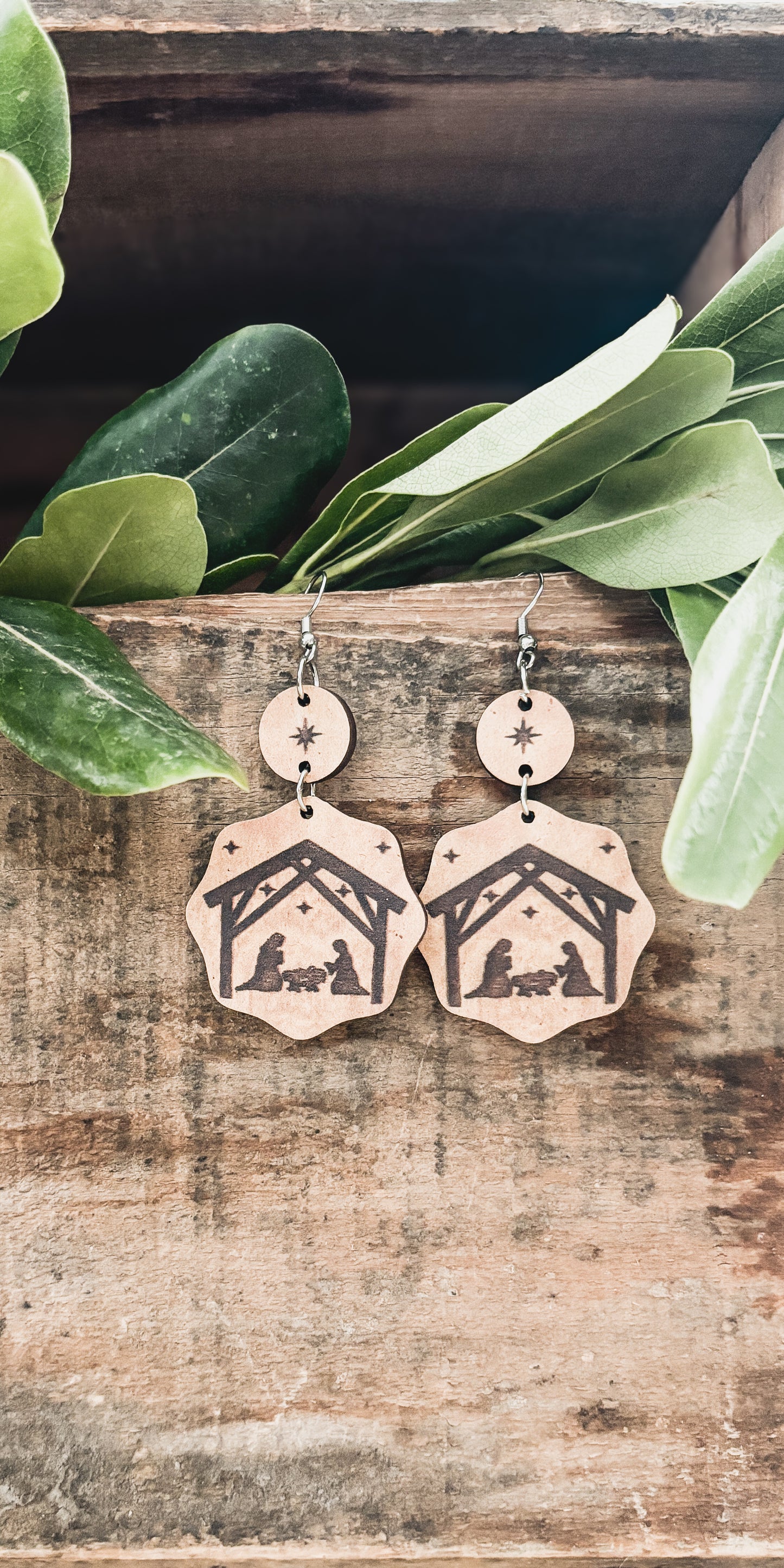 Beautiful Christmas Nativity Earrings