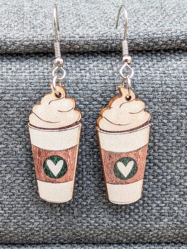 Adorable Coffee Drink Earrings