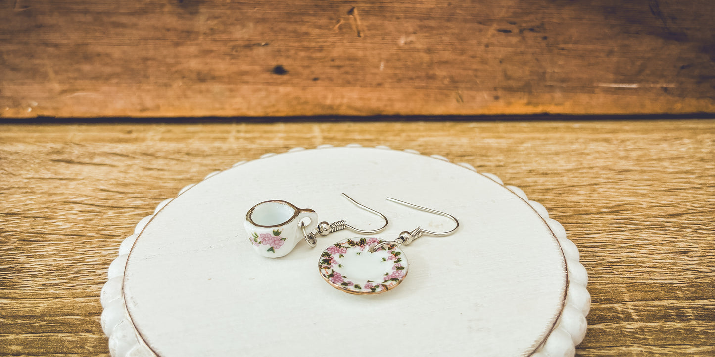 Adorable Tea Cup Earrings