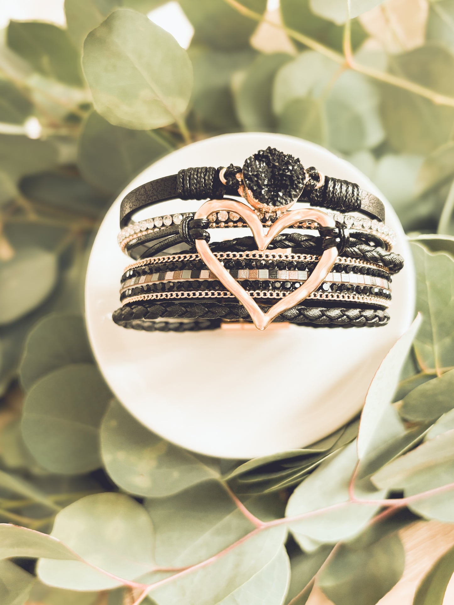 Beautiful Heart Leather Bracelet