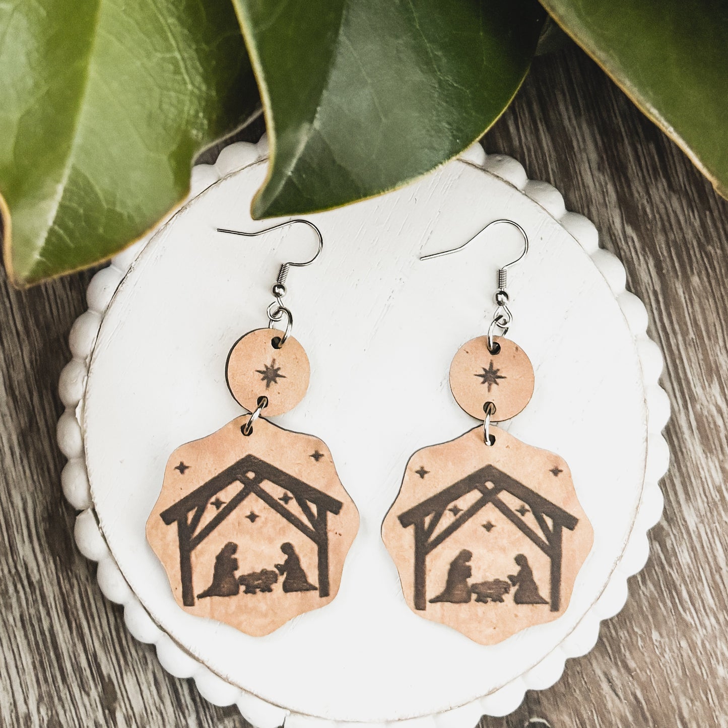 Beautiful Christmas Nativity Earrings