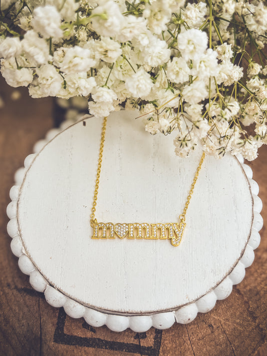 Beautiful Gold Mommy Necklace