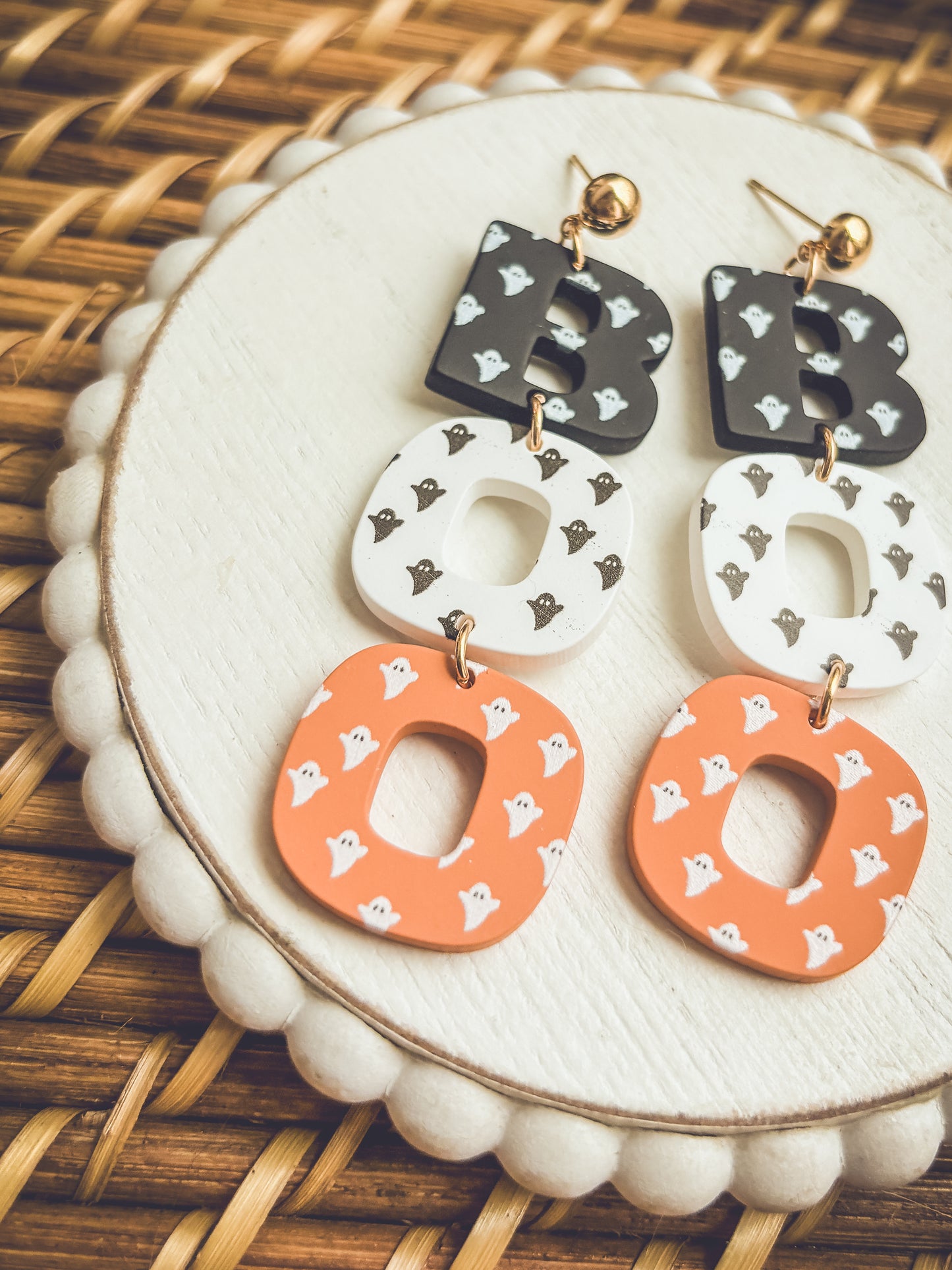 Adorable BOO Halloween Earrings