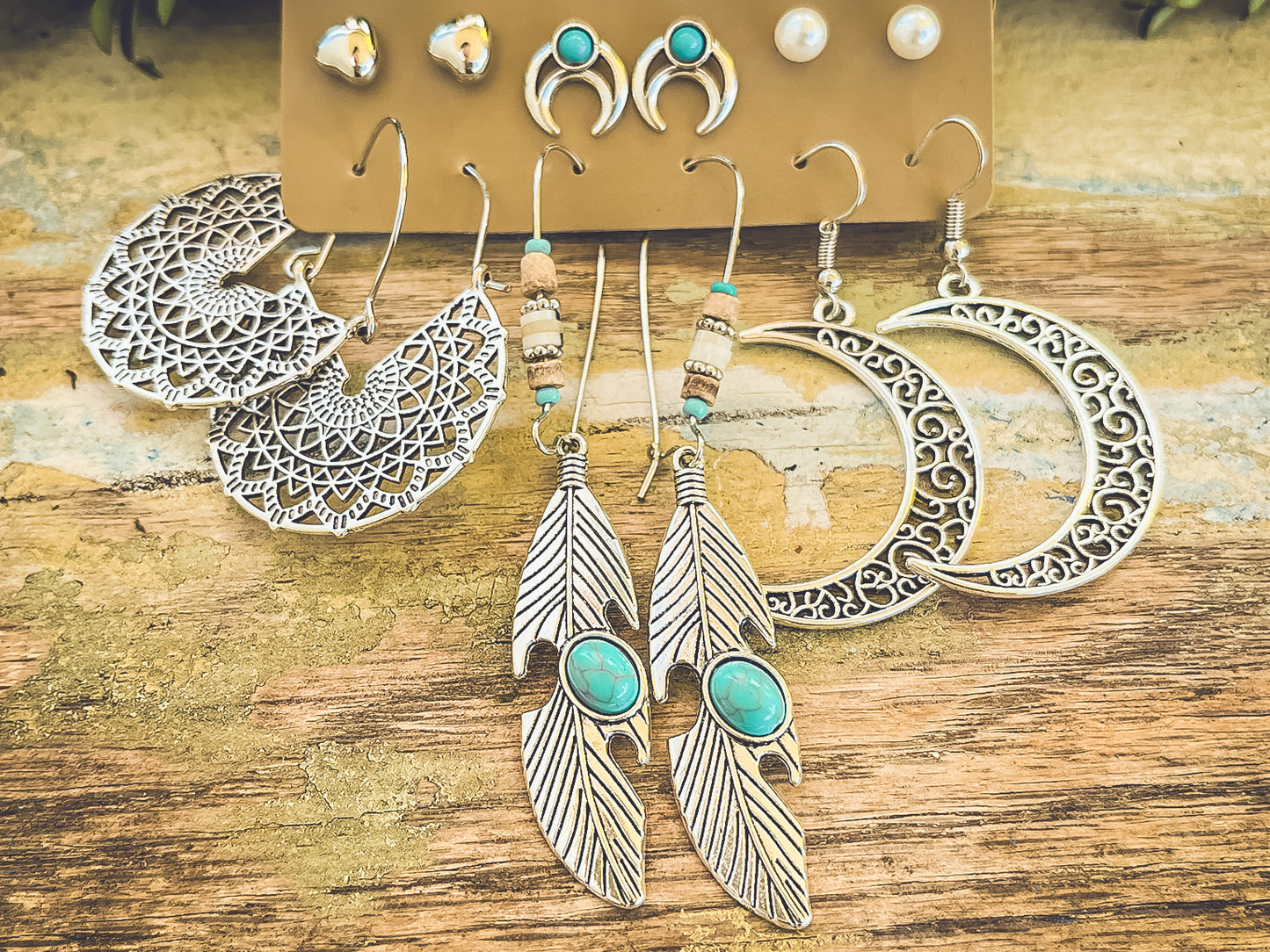 Beautiful Bohemian Earring Set - Set of 6