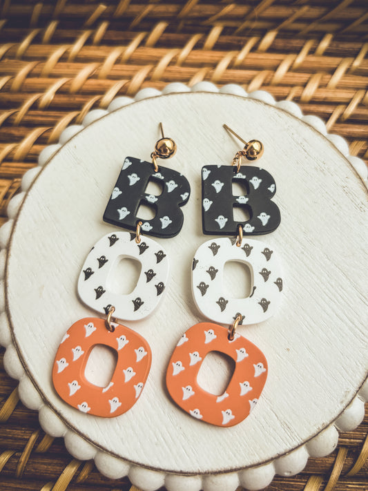 Adorable BOO Halloween Earrings