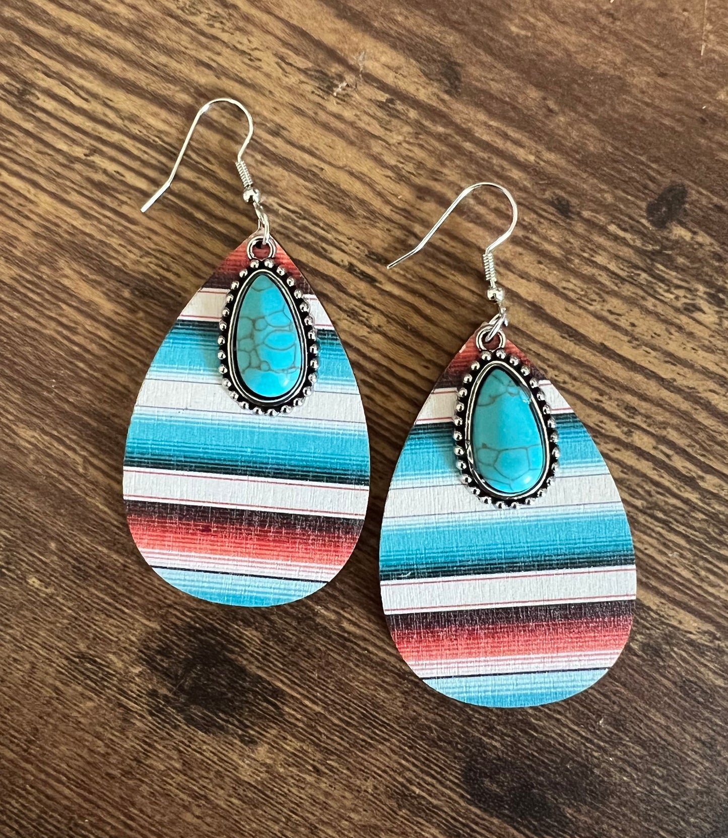 Beautiful Southwest Turquoise Drop Earrings