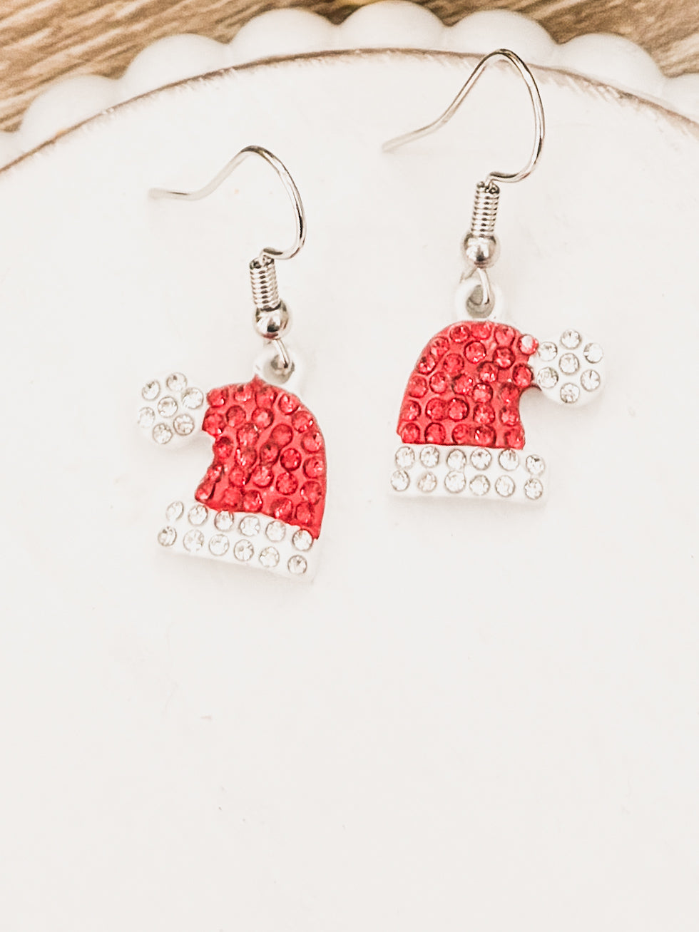 Adorable Santa Hat Earrings