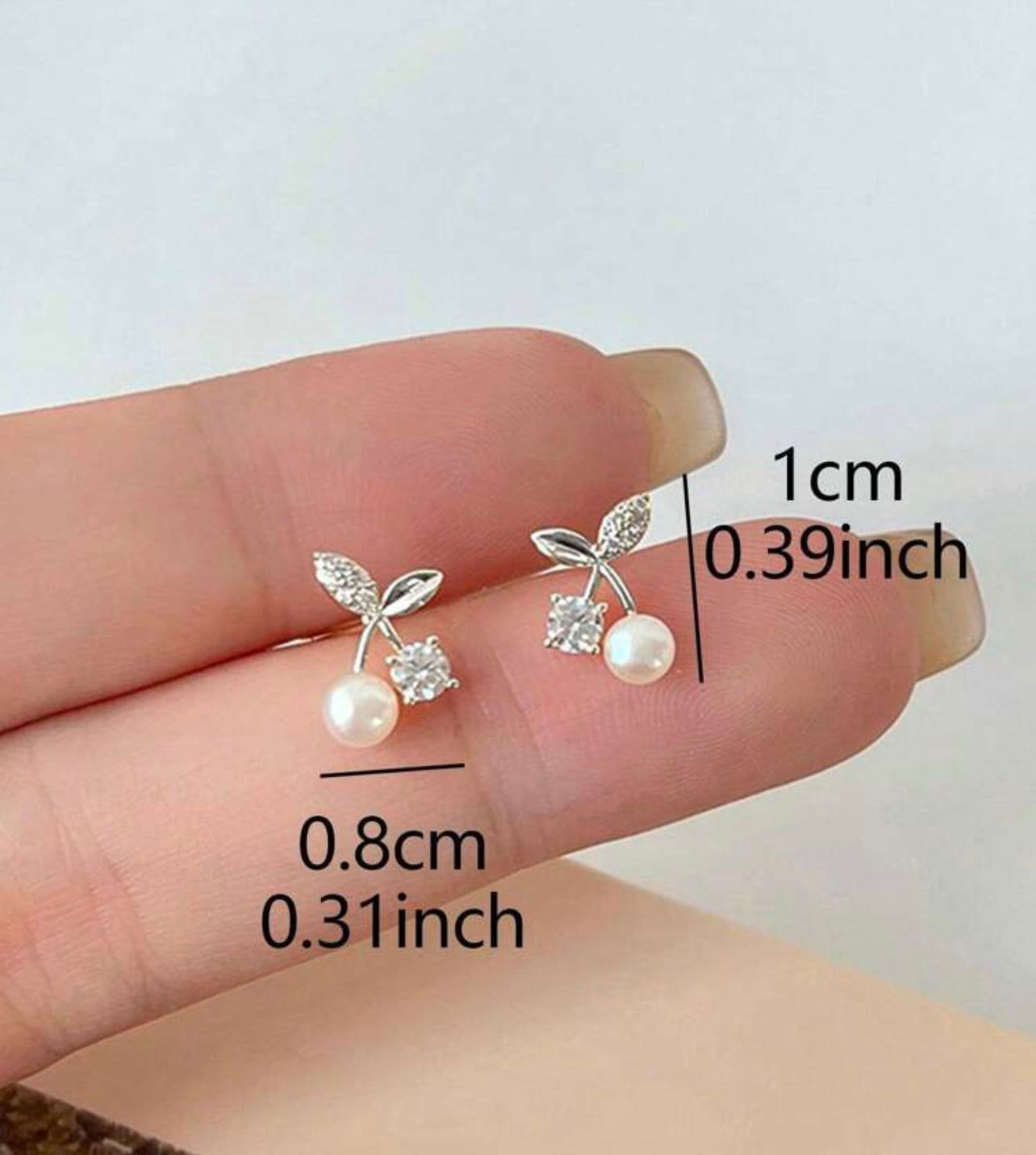 Beautiful Dainty Cherry Studs