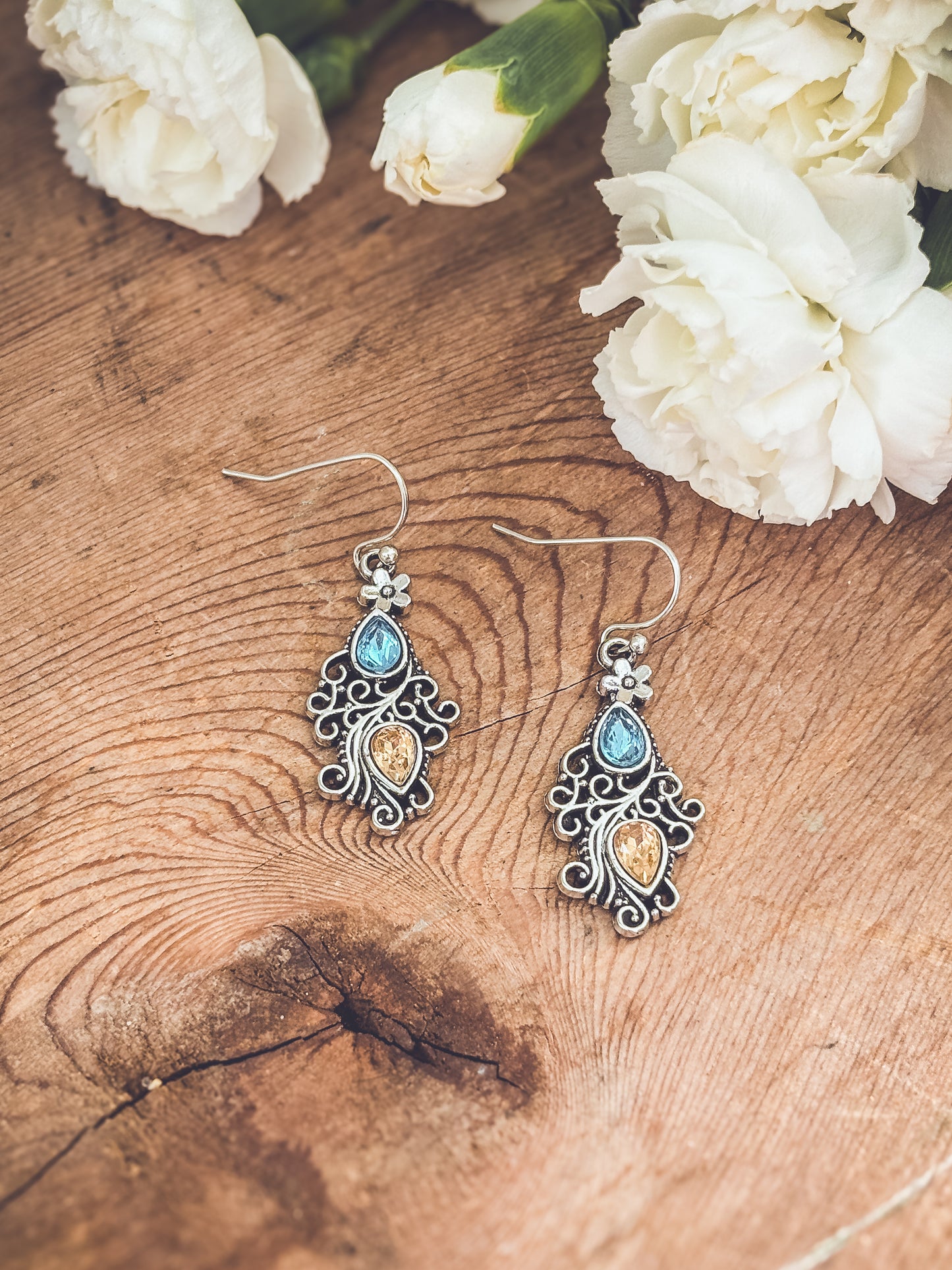 Beautiful Boho Silver Earrings