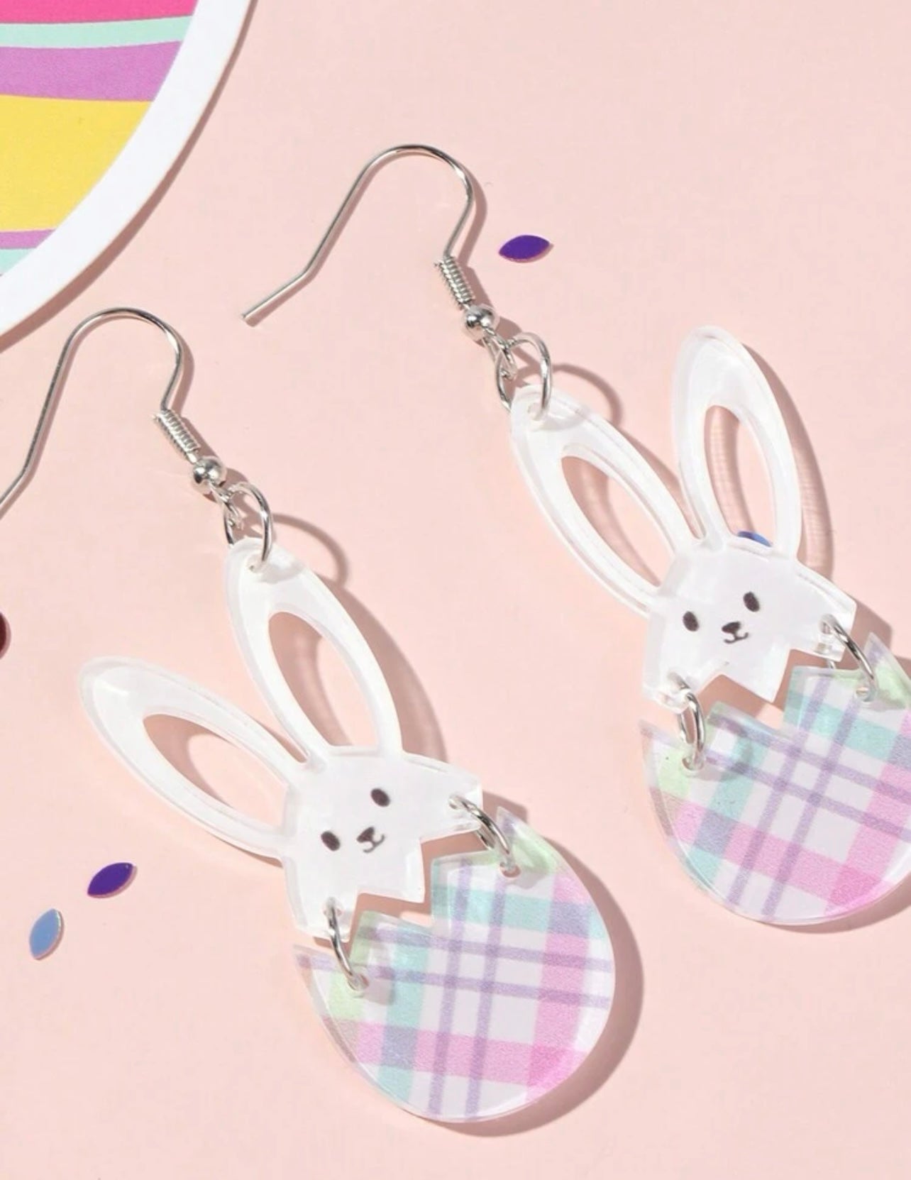 Beautiful Acrylic Bunny Earrings