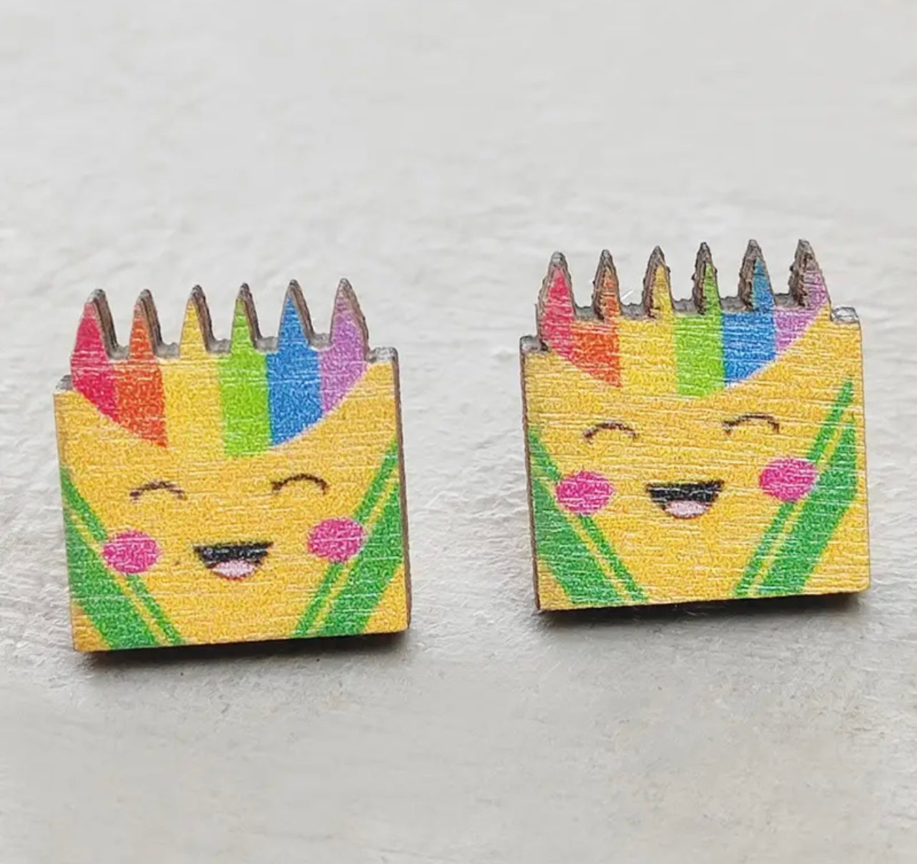 Adorable Wooden Teacher Earrings