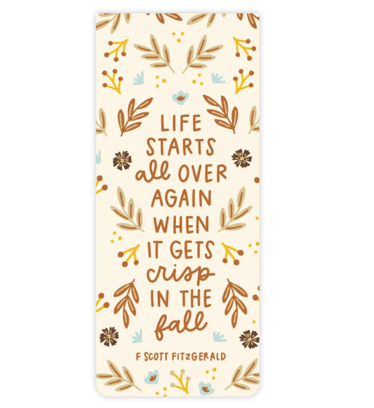 Life Starts in the Fall Tea Towel