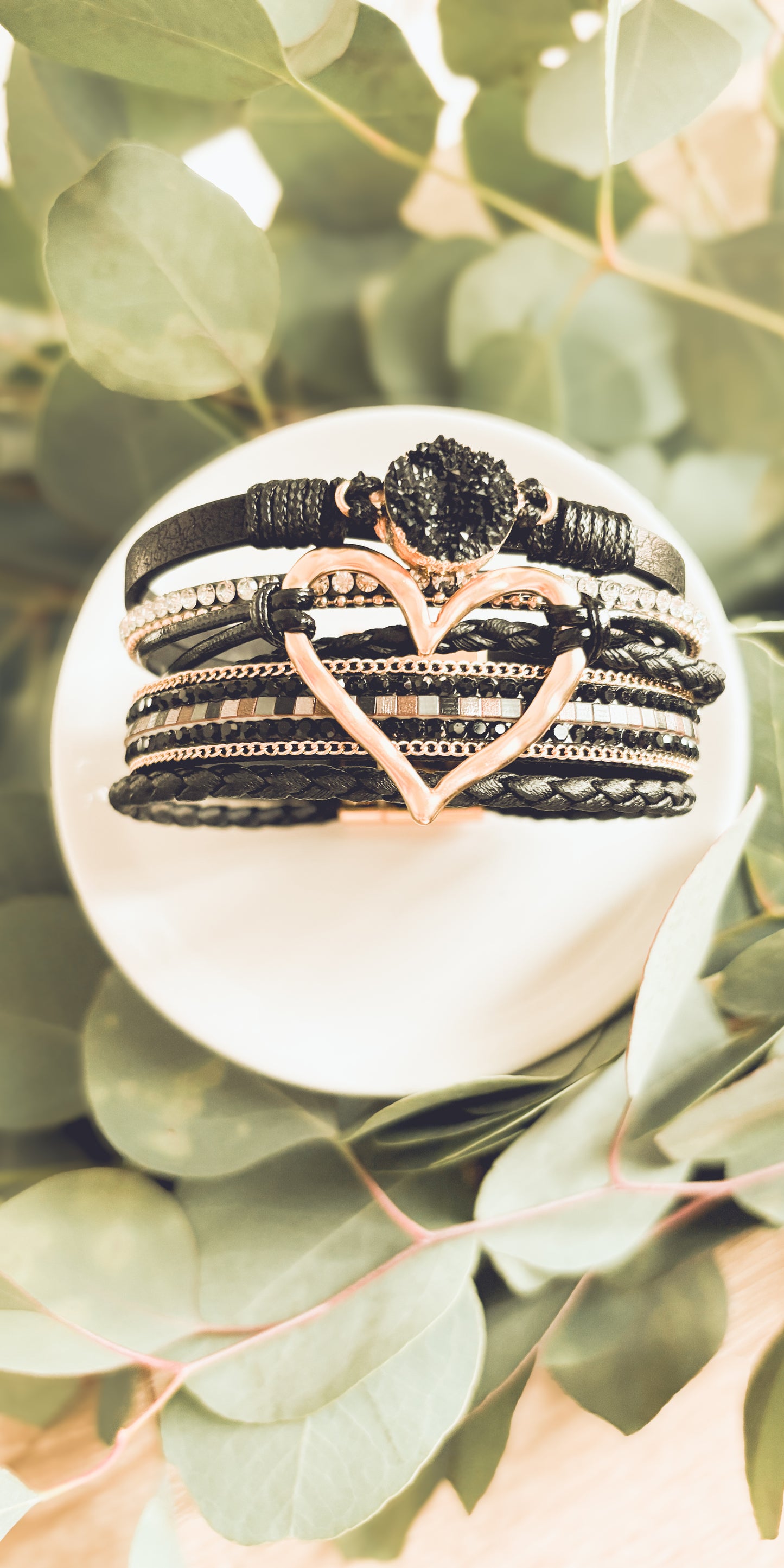 Beautiful Heart Leather Bracelet