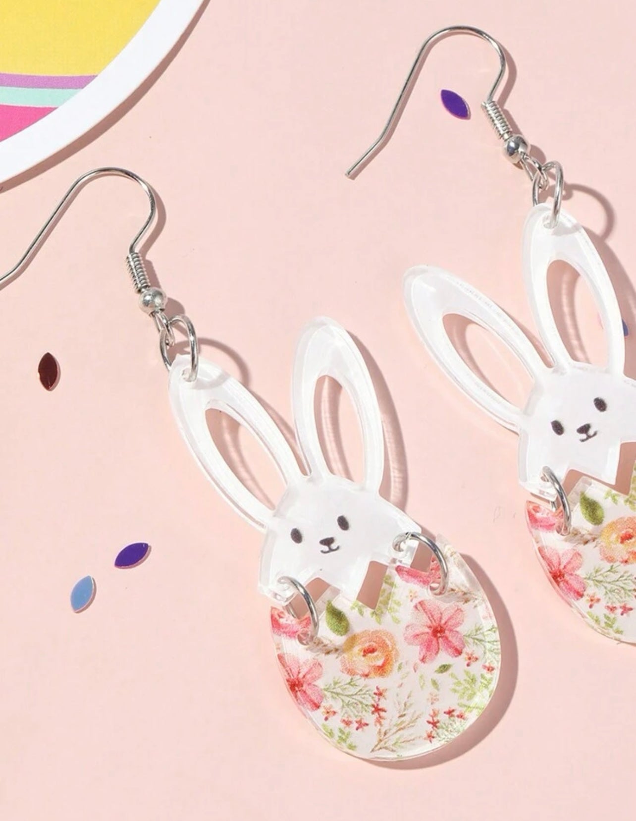 Beautiful Acrylic Bunny Earrings