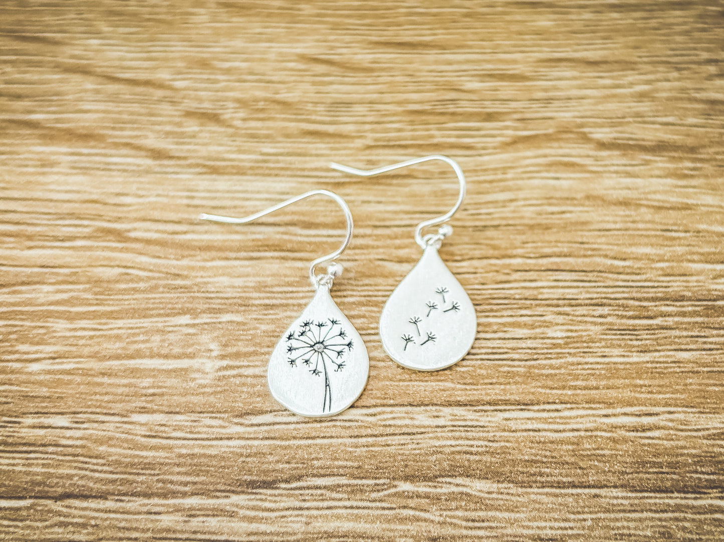 Beautiful Dainty Dandelion Drop Earrings