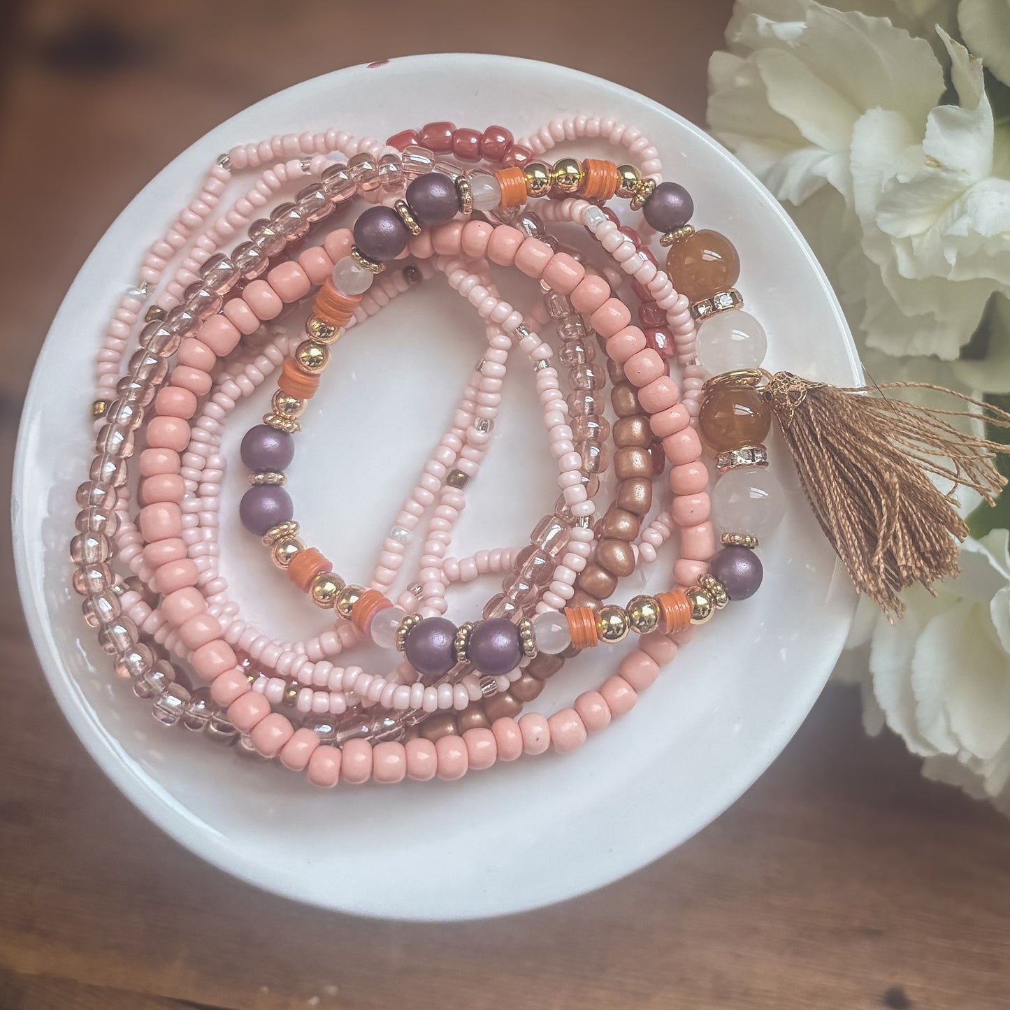 Beautiful Pink Bracelet Set