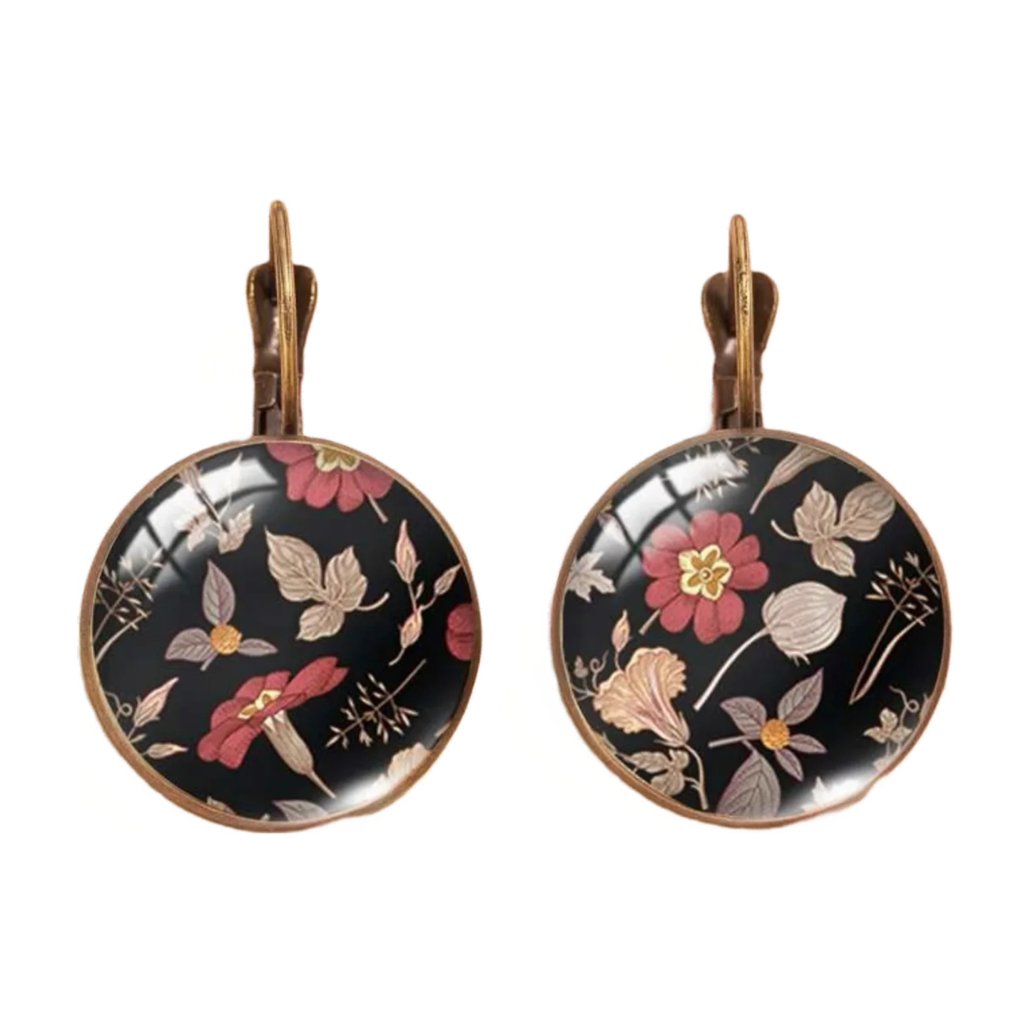 Beautiful Vintage Floral Earrings