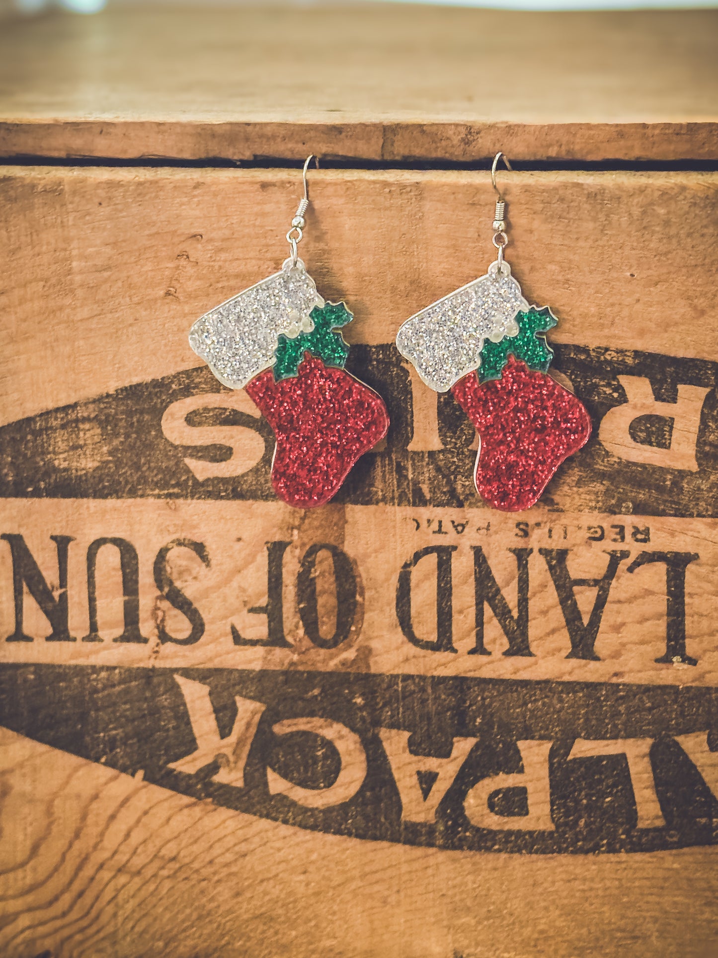 Adorable Christmas Stocking Earrings