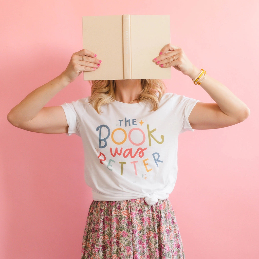 The Book Was Better Pippi Tee - White