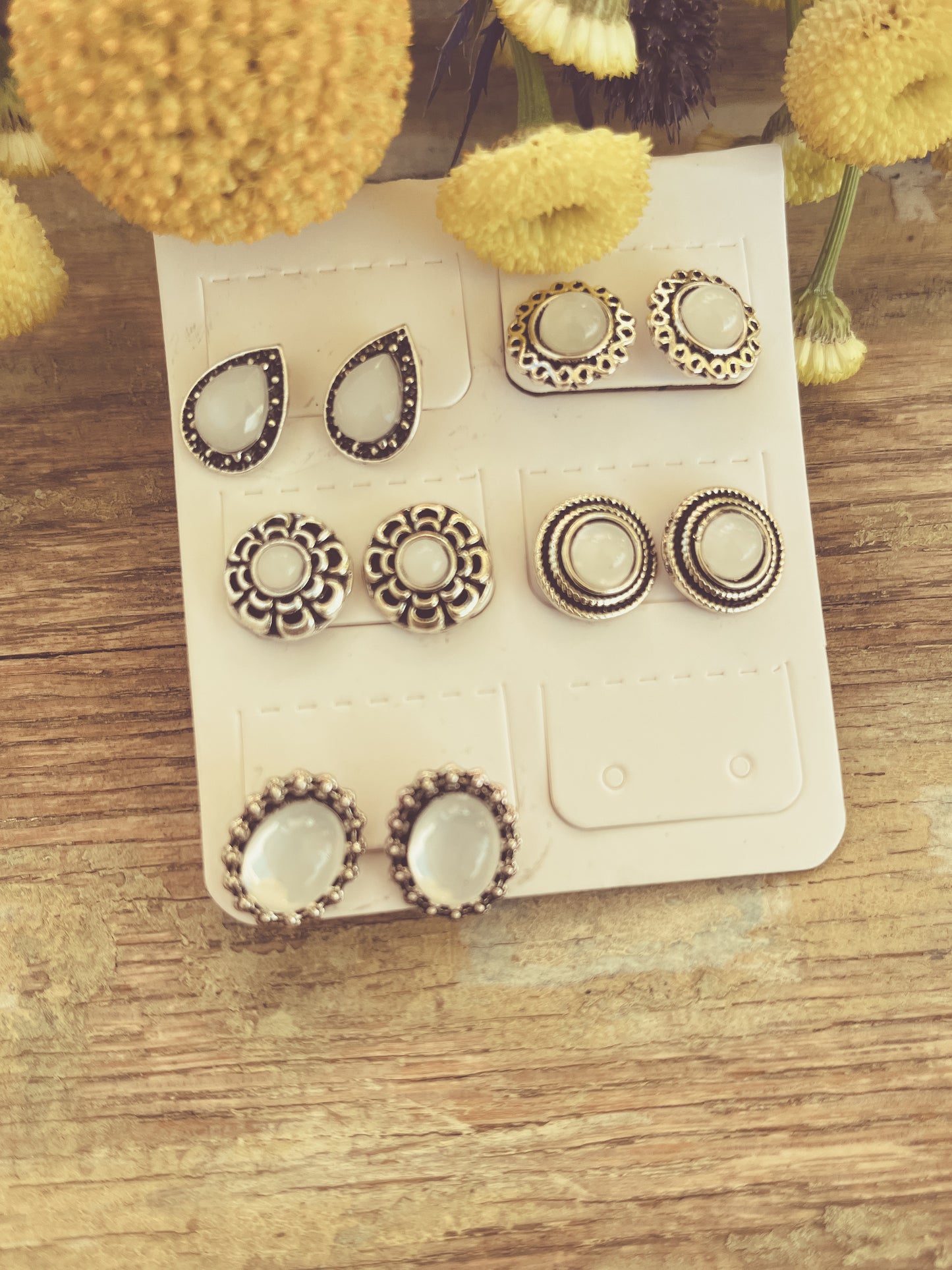 Beautiful Bohemian Earring Set - Set of 5 Studs