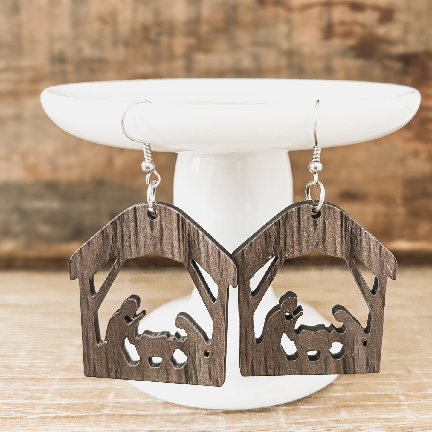 Beautiful Christmas Nativity Earrings