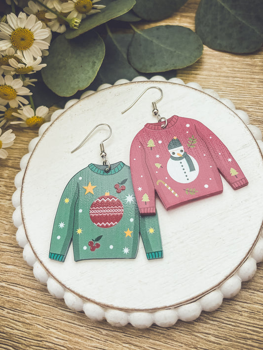 Adorable Christmas Sweater Earrings