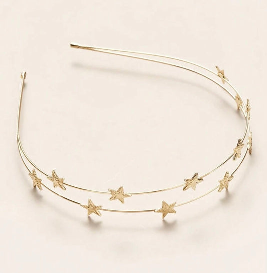 Beautiful Gold Stars Headband