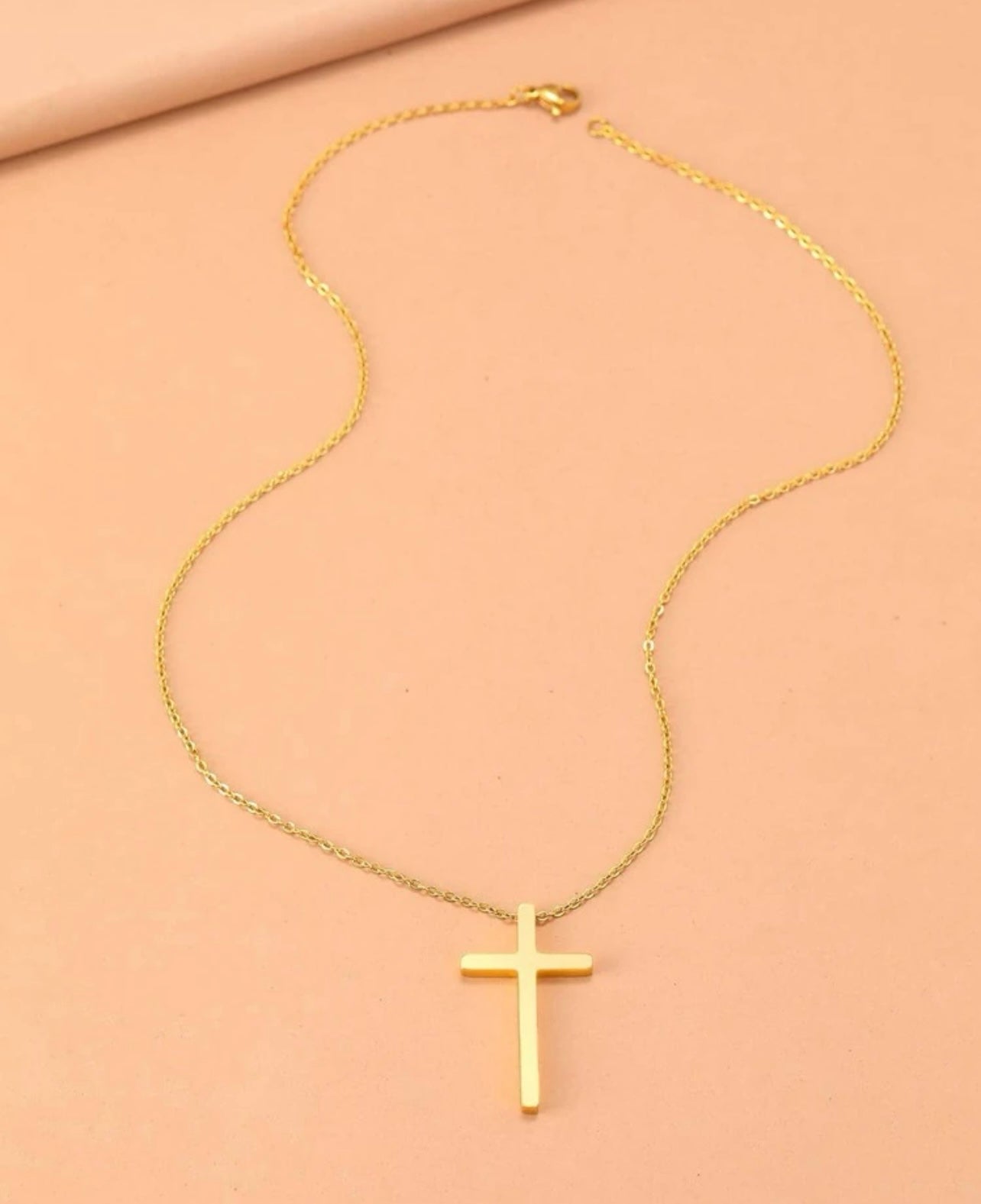 Beautiful Gold or Silver Cross Necklace